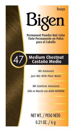 Bigen 47 Medium Chestnut powder pack for gray coverage