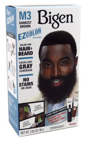 Bigen EZ Color used on beard and hair for consistent grooming results