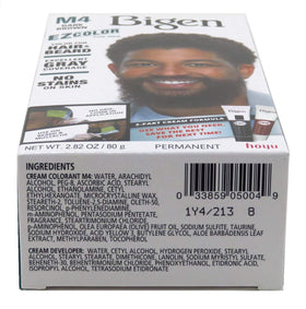 Bigen Ez Color M4 kit app steps demonstrating comb-in application for mess-free coloring