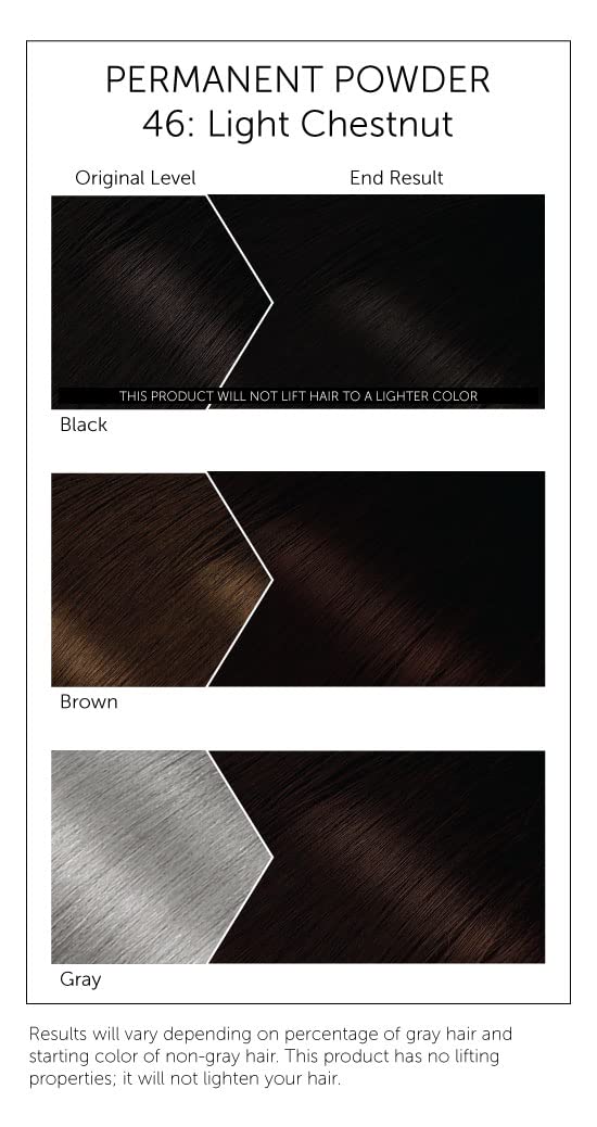 Bigen Light Chestnut powder with no ammonia keeps scalp comfortable during color.