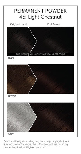 Bigen Light Chestnut powder with no ammonia keeps scalp comfortable during color.