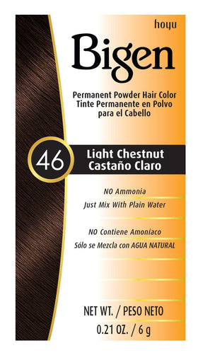 Bigen Light Chestnut powder 6-pack for easy, long-lasting gray coverage.