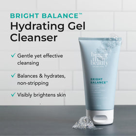 Close-up of gel texture from Bigger Than Beauty for lightweight cleansing