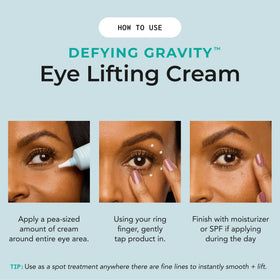 Plant-based Bio Power Retinol in Defying Gravity eye cream supports gentle renewal