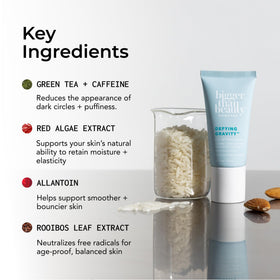 Rooibos and allantoin in Bigger Than Beauty eye cream condition and protect the skin