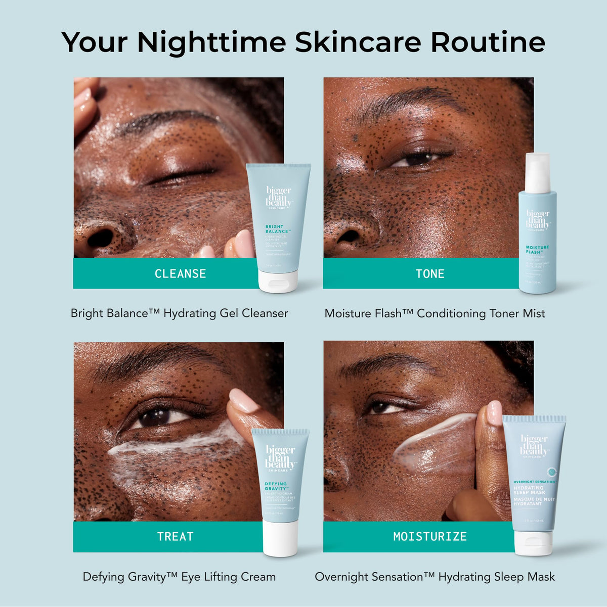 Under-makeup usability of Bigger Than Beauty Defying Gravity eye cream with luminous finish