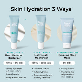 Bigger Than Beauty Defying Gravity compact tube packaging for on-the-go hydration