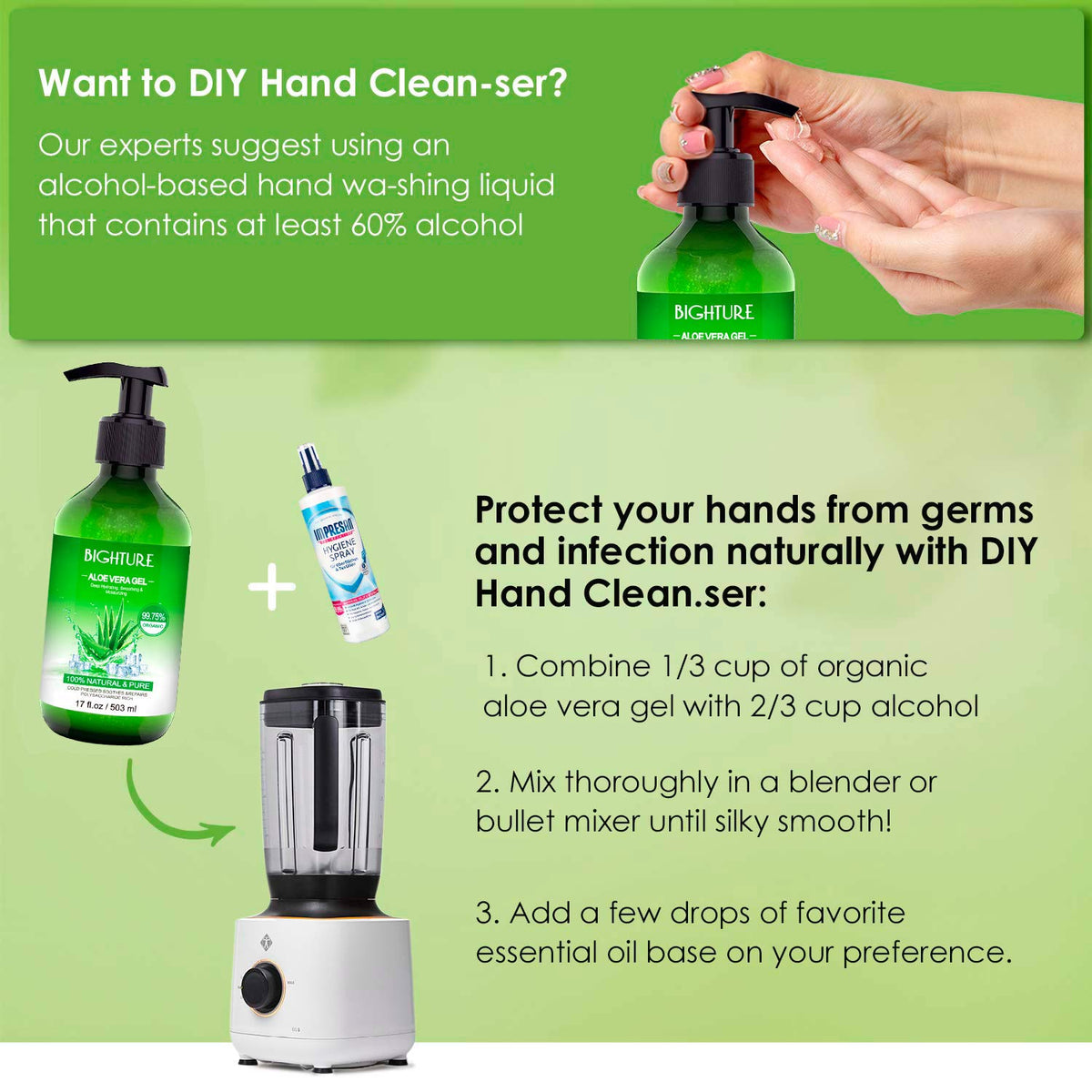 Aloe vera leaf source highlights natural, plant-based skincare from BIGHTURE.