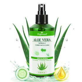 BIGHTURE Aloe Vera Spray bottle front for daily skin hydration