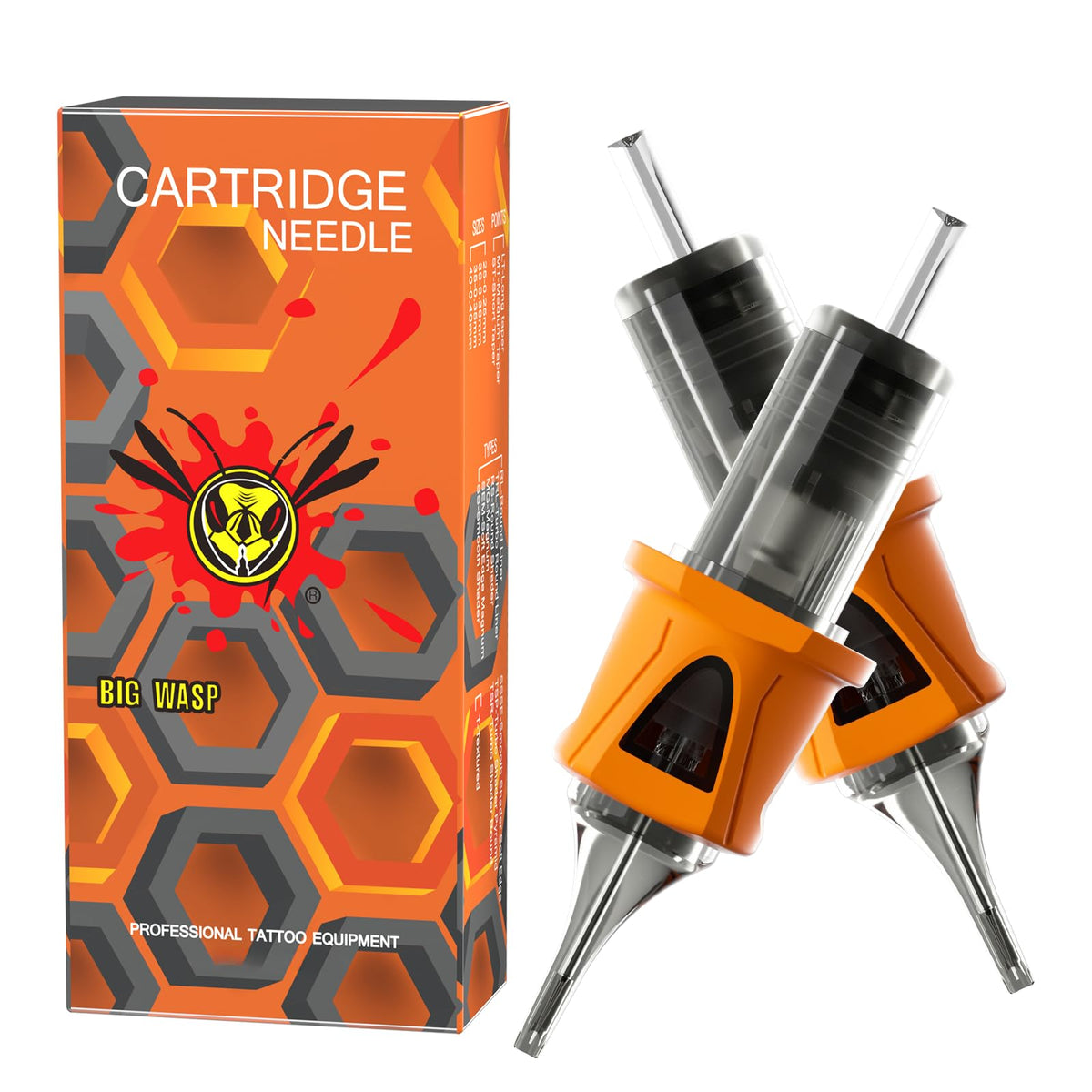 BIGWASP Energy 7RL cartridges packaging shows 20-piece set for studios