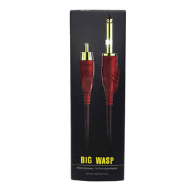 BIGWASP silicone RCA cord for tattoo machines, flexible and durable