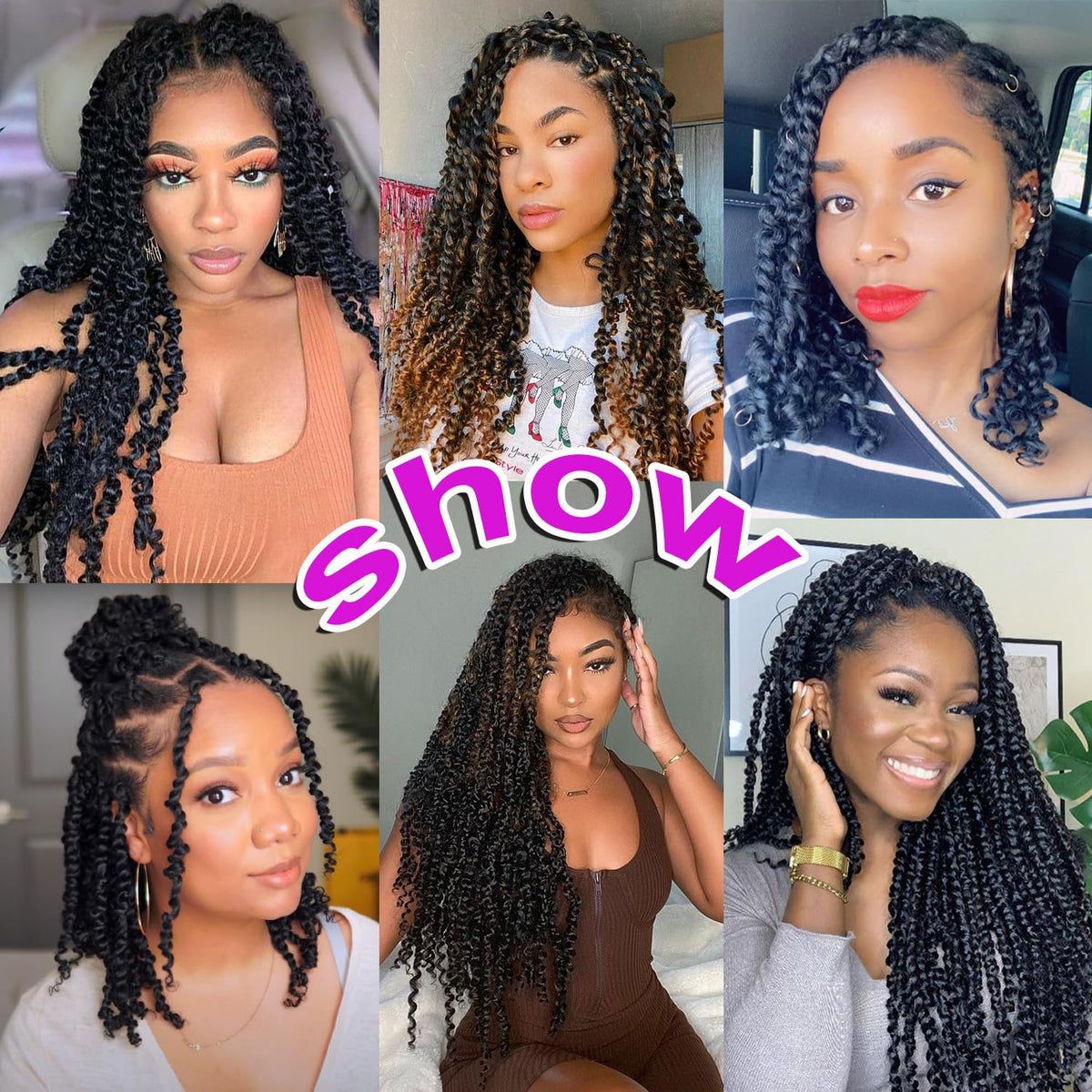 BILEAF boho crochet hair look ready for easy updos and protection.