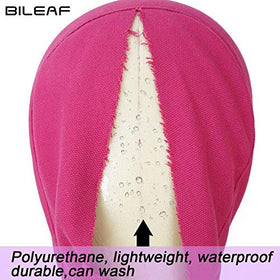 Close up of Bileaf Rosy canvas head material detail for wig making