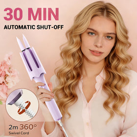 BILITOK styling comb and clips aid sectioning during curling.