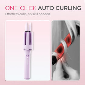 BILITOK ceramic ionic barrel reduces frizz and adds shine.