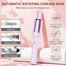 BILITOK conical barrel 1-2 inch guides hair for smooth waves.