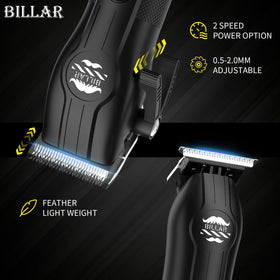 BILLAR cordless barber kit trimmer shaping details
