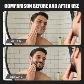 Before first use, apply baby oil and run the shaver briefly