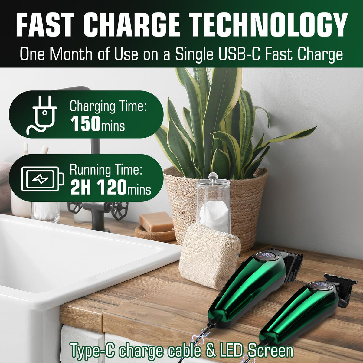 BILLAR Type-C charging cable set for quick, convenient charging.