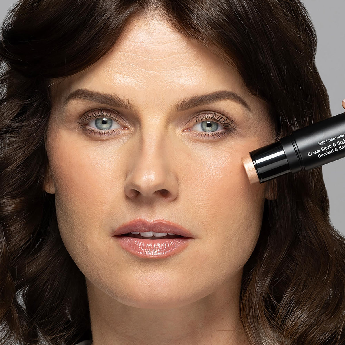 Dewy skin glow captured from the formula that sinks in for a natural finish.
