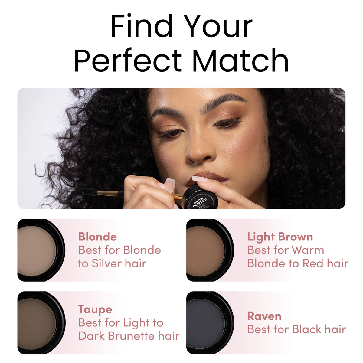 Billion Dollar Brows color blends seamlessly with blonde hair tone.