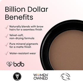Billion Dollar Brows Blonde powder offers water-resistant, all-day wear.