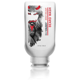 Billy Jealousy Devils Delight beard wash bottle with black pepper and sandalwood aroma aiding detangling
