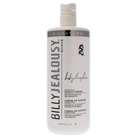Billy Jealousy Hydroplane foamless shave cream bottle closeup for a premium, smoother shave.