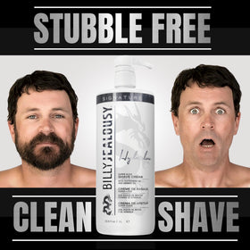 Billy Jealousy Hydroplane packaging signals cruelty-free, award-winning grooming heritage.