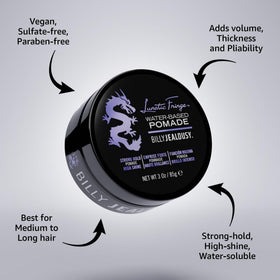 Billy Jealousy Lunatic Fringe high-shine finish on well-groomed hair.