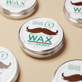 Easy application of Billy Jealousy mustache wax for on-the-go grooming