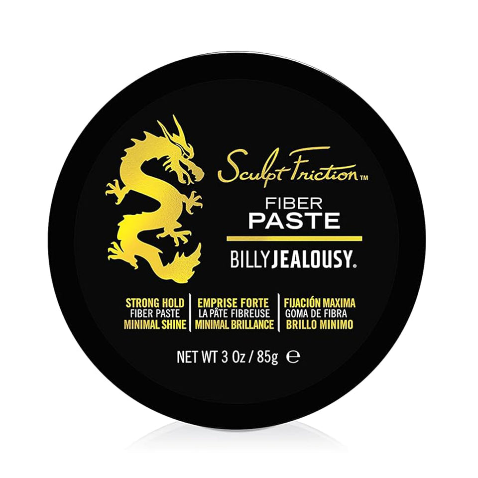 Billy Jealousy Sculpt Friction Fiber Hair Paste bottle front for styling control