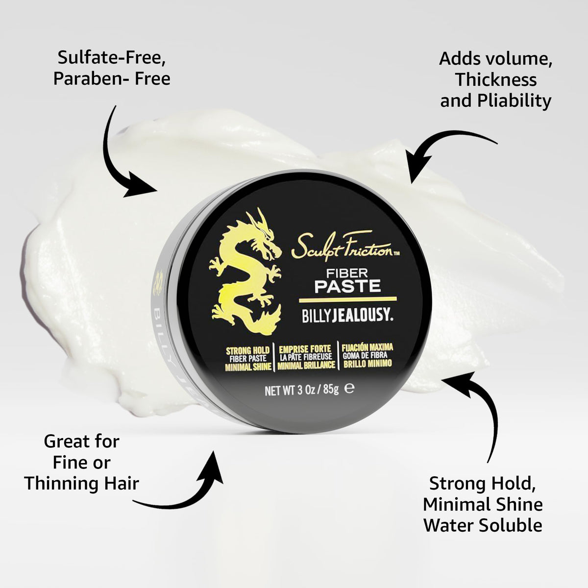 Hair texture with low shine after Sculpt Friction application