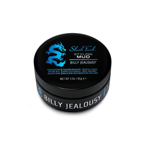 Close-up of Billy Jealousy Slush Fund mud tube, highlighting textured formula for volume and hold.