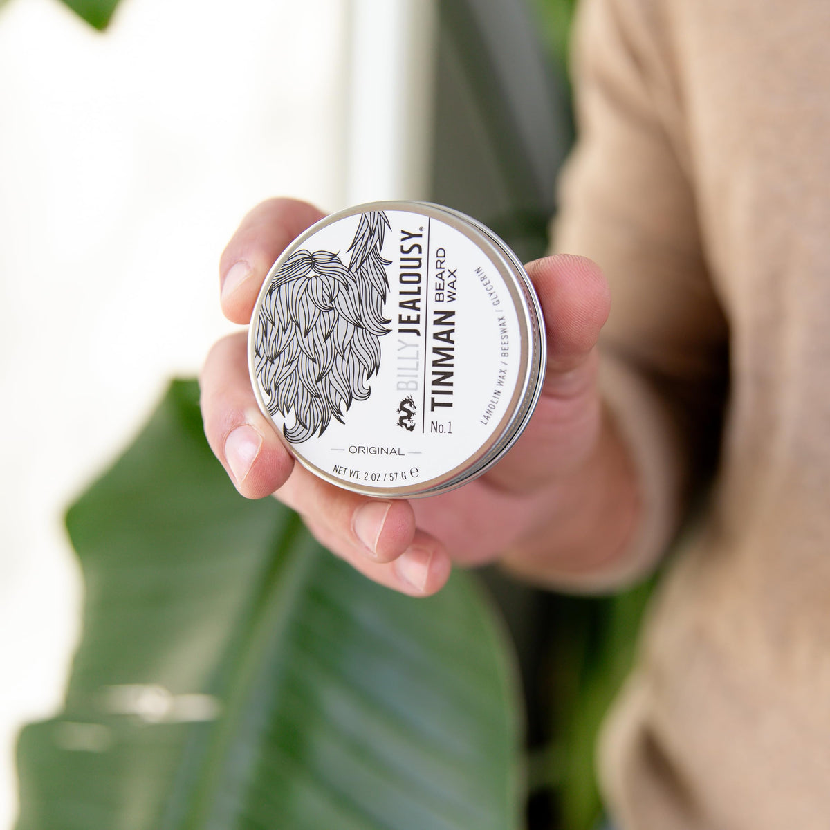 TinMan Beard Wax ingredients highlight beeswax and glycerin for softness
