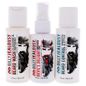 Billy Jealousy Wicked Beard Trio Kit Leave-in Conditioner tames and softens beard for easy styling.