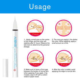 BINBEIV Vitiligo Cover Liquid packaging for convenient travel.