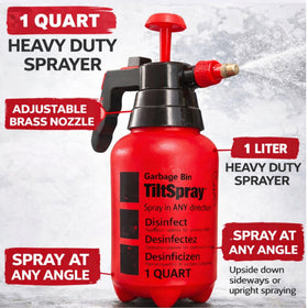BinClaw TiltSpray durable 32oz bottle supports cleaners and everyday use.
