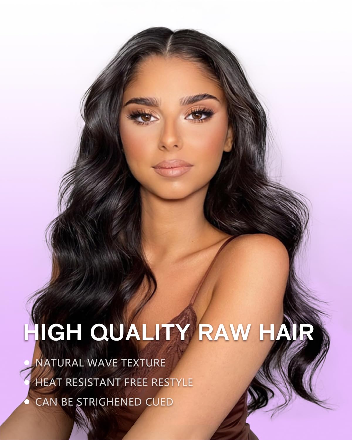 BINF V Part Wig drawstring closure ensures easy, secure fit