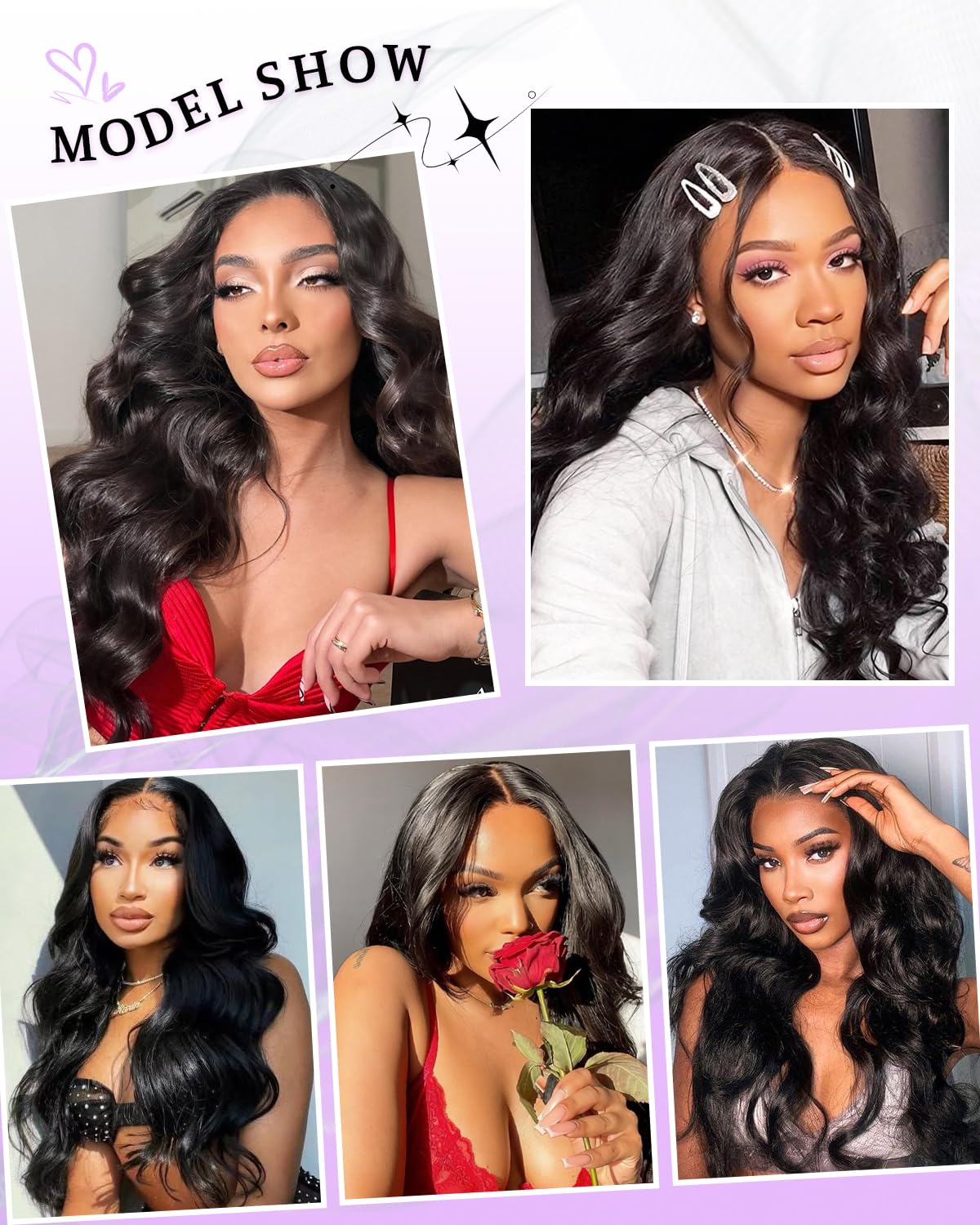 BINF V Part Wig natural black 20-inch length for versatile looks