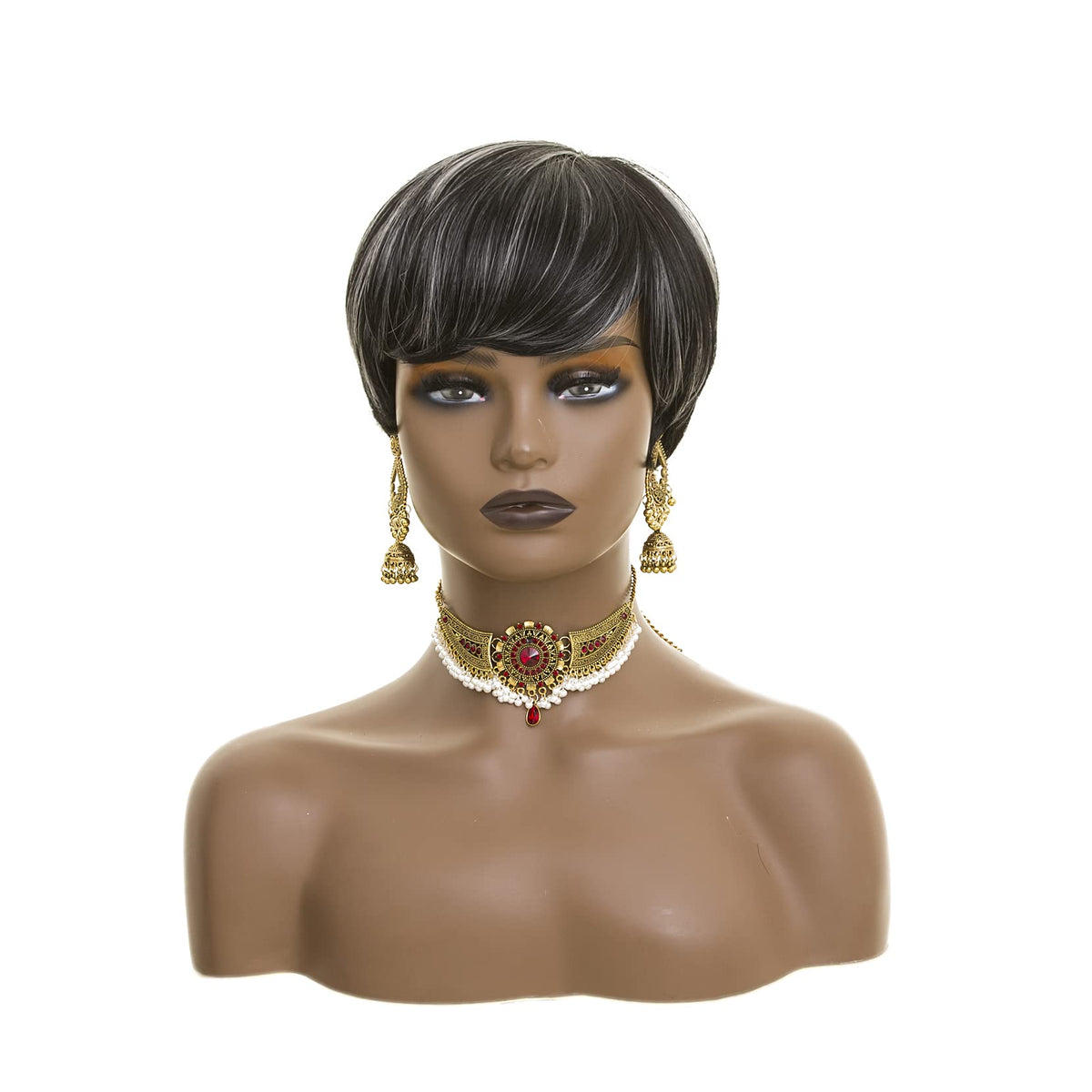 BingSing short pixie bob wig is easy to wear and style.
