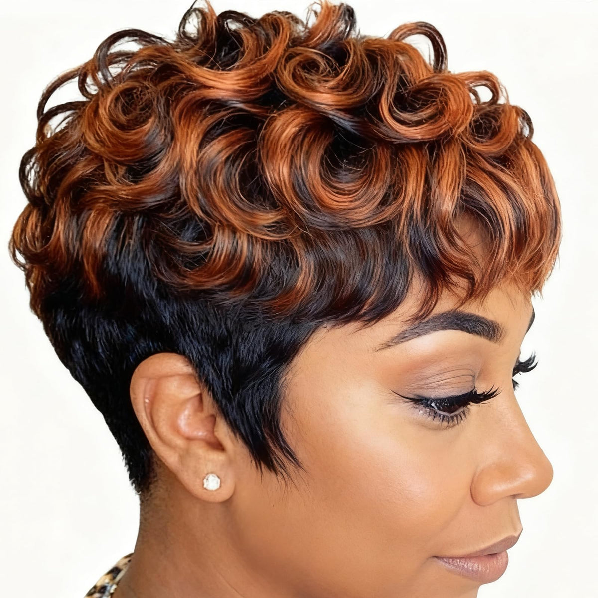 BingSing short pixie cut wig with bangs for a bold, low-maintenance daily look