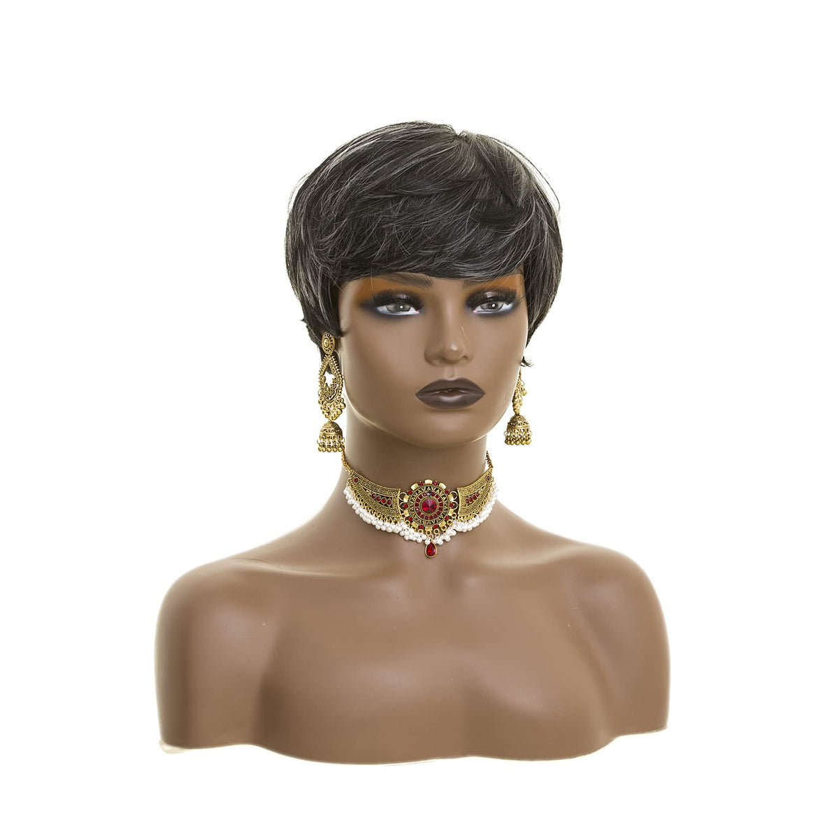 BingSing synthetic heat-resistant fiber wig stays fluffy and soft.