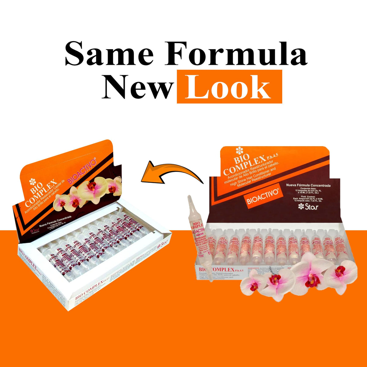 Bio Complex Bioactivo High Shine ampoules pack displays convenient single-use treatments.