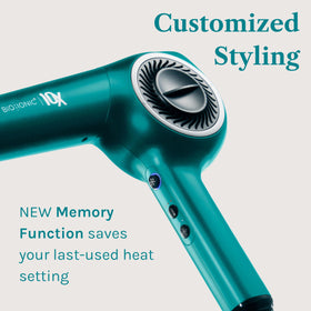 Memory feature on Bio Ionic 10X Ultralight Dryer for recalling preferred settings