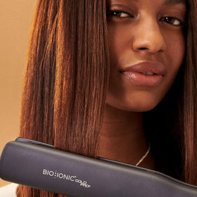 Bio Ionic GoldPro 1.5-inch iron maxes at 430°F for versatile styling
