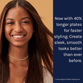 Bio Ionic GoldPro 1.5-inch iron uses moisturizing heat technology to help hair stay hydrated