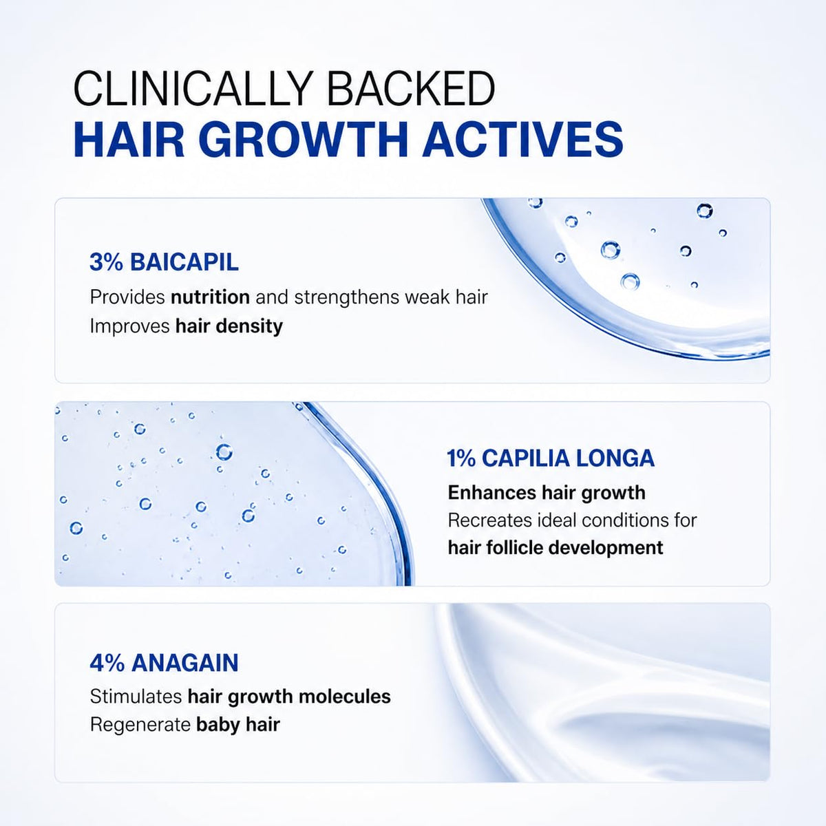 Bio Mystery growth-serum shown with other hair-care items for routine ready.