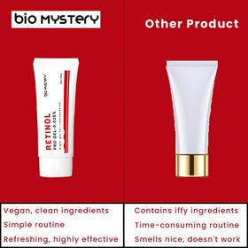 Bio Mystery Retinol Gel 35 g tube is compact for travel.