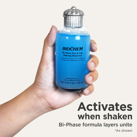 BIOCHEM Bi-Phase Eye & Lip Remover jojoba oil balances skin